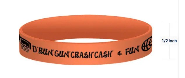 d run orange band w black