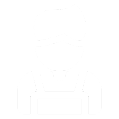 Simple avatar on black background